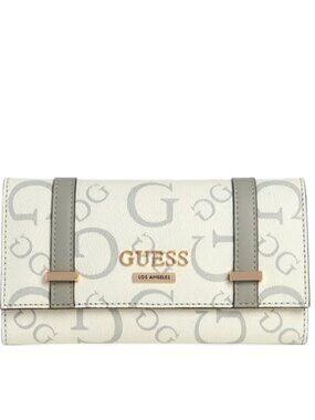 GUESS Bone Aengus Logo Tri-Fold Wallet